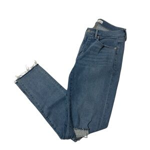 LOFT The Skinny High Rise Blue Jeans